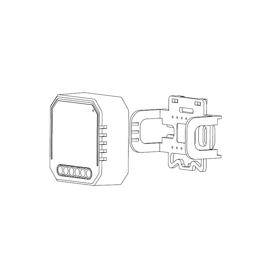 Immax NEO 07521L - Smart fjärrkontroll with consumption measurement V6 1-knapp Tuya