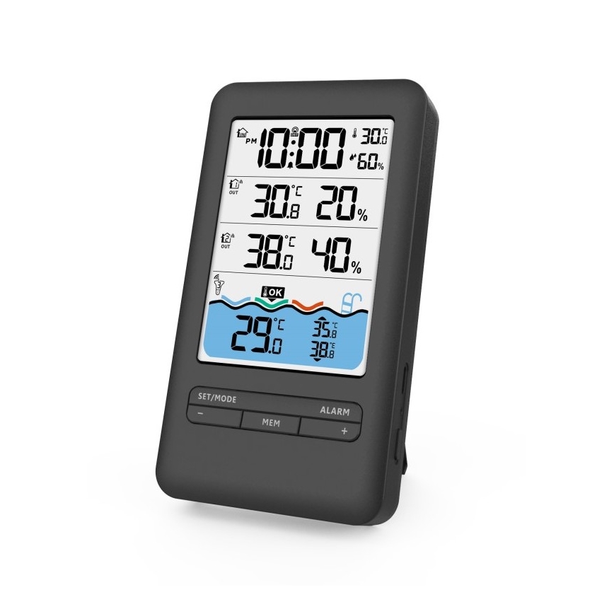 Immax NEO 07529L - Smart pooltemperatursensor + 2x Inomhustemperatur- och fuktighetssensor Wi-Fi Tuya
