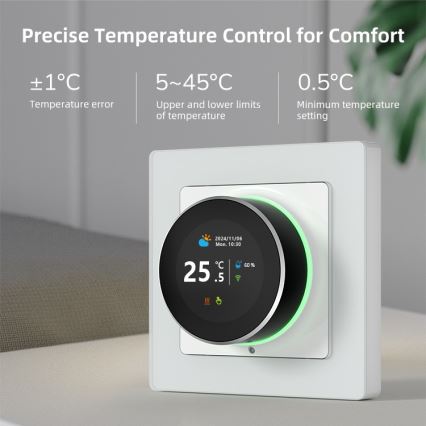 Immax NEO 07534L - Termostat för golvvärme SMART 230V/3A Wi-Fi Tuya