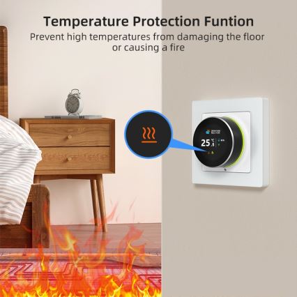 Immax NEO 07534L - Termostat för golvvärme SMART 230V/3A Wi-Fi Tuya