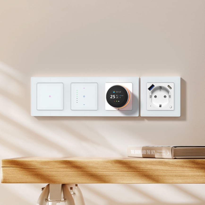 Immax NEO 07539L - SMART tvåknappsbrytare 230 V Wi‑Fi Tuya