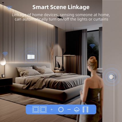 Immax NEO 07540L - Smart strömbrytare för styrning av persienner och rullgardiner 230V Wi‑Fi Tuya