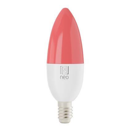 Immax NEO 07716L - LED RGB+CCT Ljusreglerad glödlampa E14/5,5W/230V 2700K Wi-Fi Tuya
