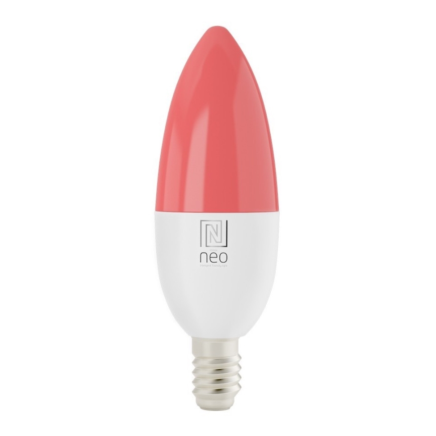Immax NEO 07716L - LED RGB+CCT Ljusreglerad glödlampa E14/5,5W/230V 2700K Wi-Fi Tuya