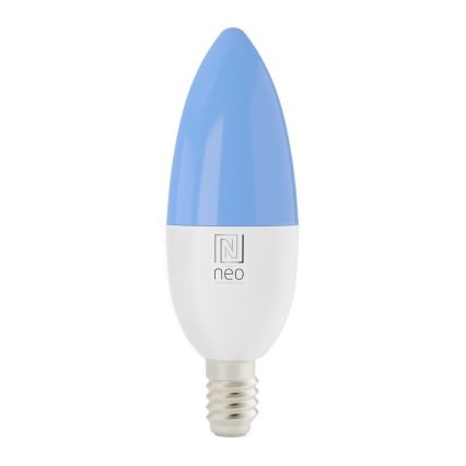 Immax NEO 07716L - LED RGB+CCT Ljusreglerad glödlampa E14/5,5W/230V 2700K Wi-Fi Tuya