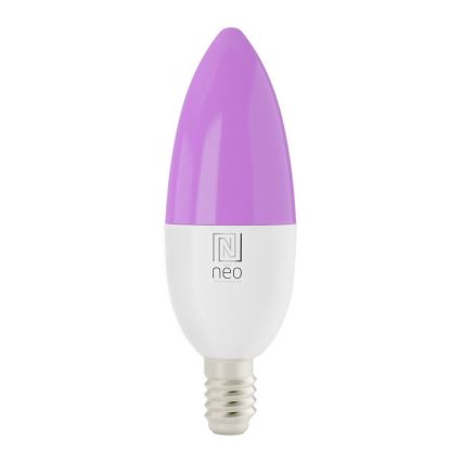 Immax NEO 07716L - LED RGB+CCT Ljusreglerad glödlampa E14/5,5W/230V 2700K Wi-Fi Tuya