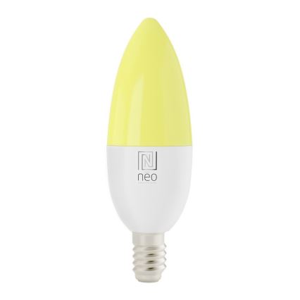 Immax NEO 07716L - LED RGB+CCT Ljusreglerad glödlampa E14/5,5W/230V 2700K Wi-Fi Tuya