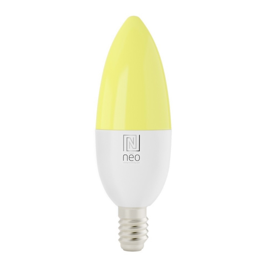 Immax NEO 07716L - LED RGB+CCT Ljusreglerad glödlampa E14/5,5W/230V 2700K Wi-Fi Tuya