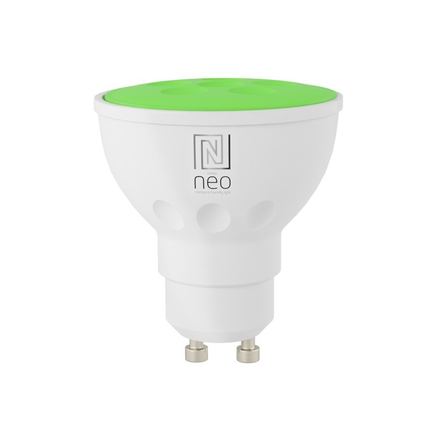 Immax NEO 07724L - LED RGB+CCT Ljusreglerad glödlampa GU10/4,8W/230V 2700K Wi-Fi Tuya