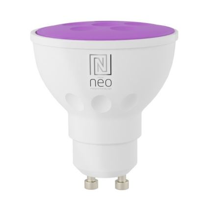 Immax NEO 07724L - LED RGB+CCT Ljusreglerad glödlampa GU10/4,8W/230V 2700K Wi-Fi Tuya