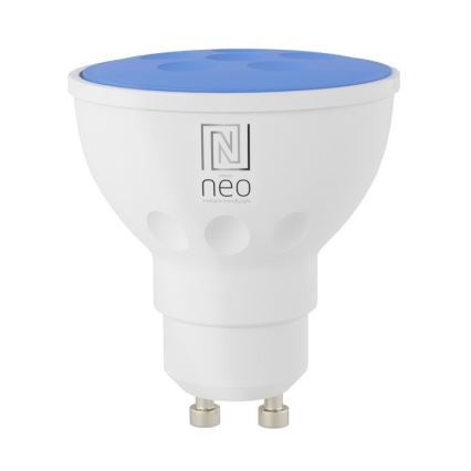 Immax NEO 07724L - LED RGB+CCT Ljusreglerad glödlampa GU10/4,8W/230V 2700K Wi-Fi Tuya