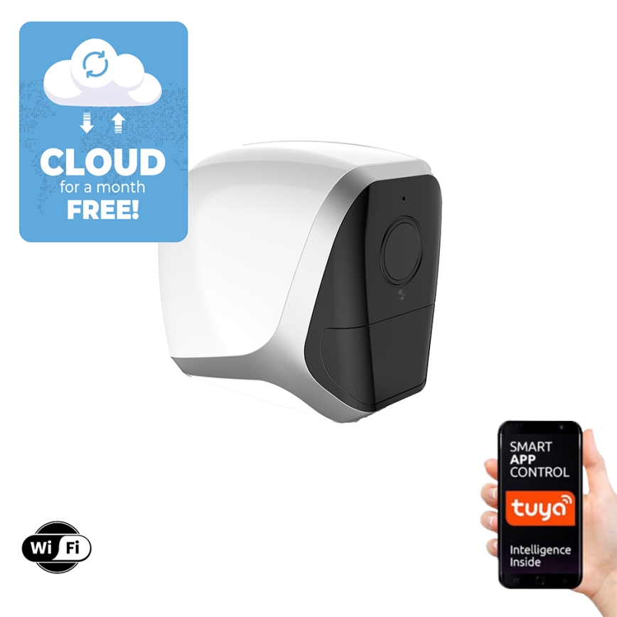 Immax NEO 07727L - Smart utomhuskamera med sensor NEO LITE 1080p 5V IP65 5400mAh Wi-Fi Tuya
