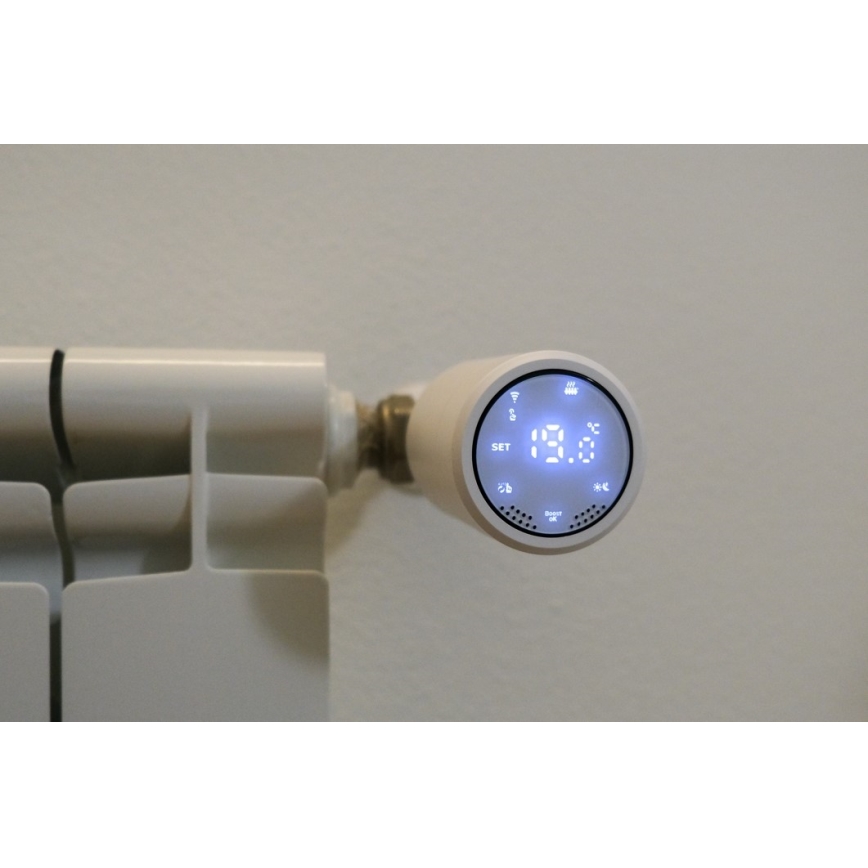 Immax NEO 07732C - KIT 4x Thermostatic head + BRIDGE PRO v3 2xAA/3V Wi-Fi Tuya
