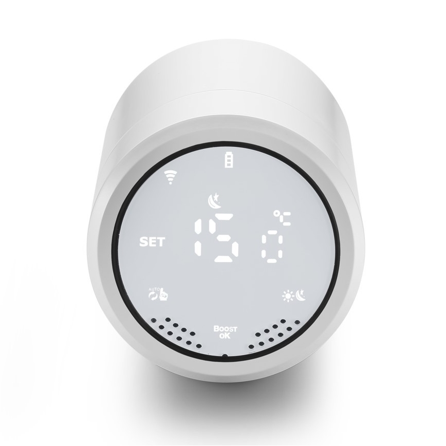 Immax NEO 07732C - KIT 4x Thermostatic head + BRIDGE PRO v3 2xAA/3V Wi-Fi Tuya