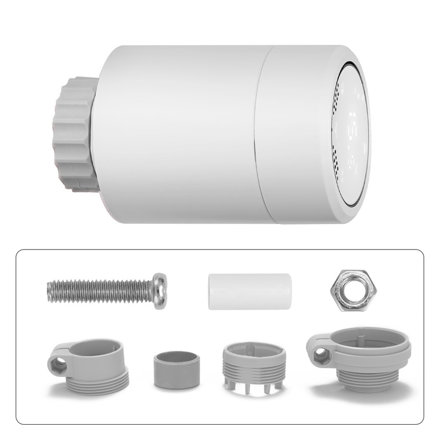 Immax NEO 07732C - KIT 4x Thermostatic head + BRIDGE PRO v3 2xAA/3V Wi-Fi Tuya
