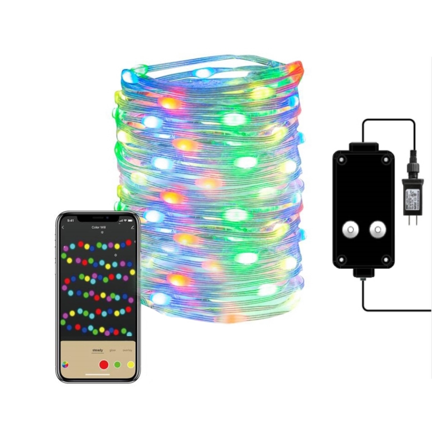 Immax NEO 07735L - LED RGB Ljusreglerad utomhus list NEO LITE LED/7,2W/230V 10 m IP44 Wi-Fi Tuya