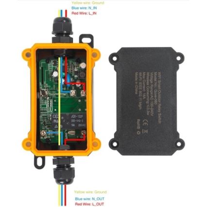 Immax NEO 07746L - Smart utomhusbrytare NEO LITE 3680W/230V/16A IP68 Wi-Fi Tuya