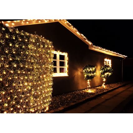 Immax NEO 07749L - LED Ljusreglerad utomhus kedja NEO LITE 200xLED/8 funktioner 23m 2700-6500K IP44 Wi-Fi Tuya
