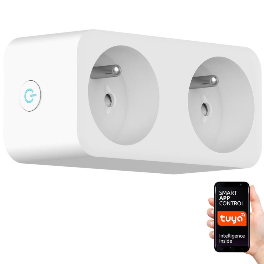 Immax NEO 07752L - Smart splitter socket 2x16A/230V Tuya
