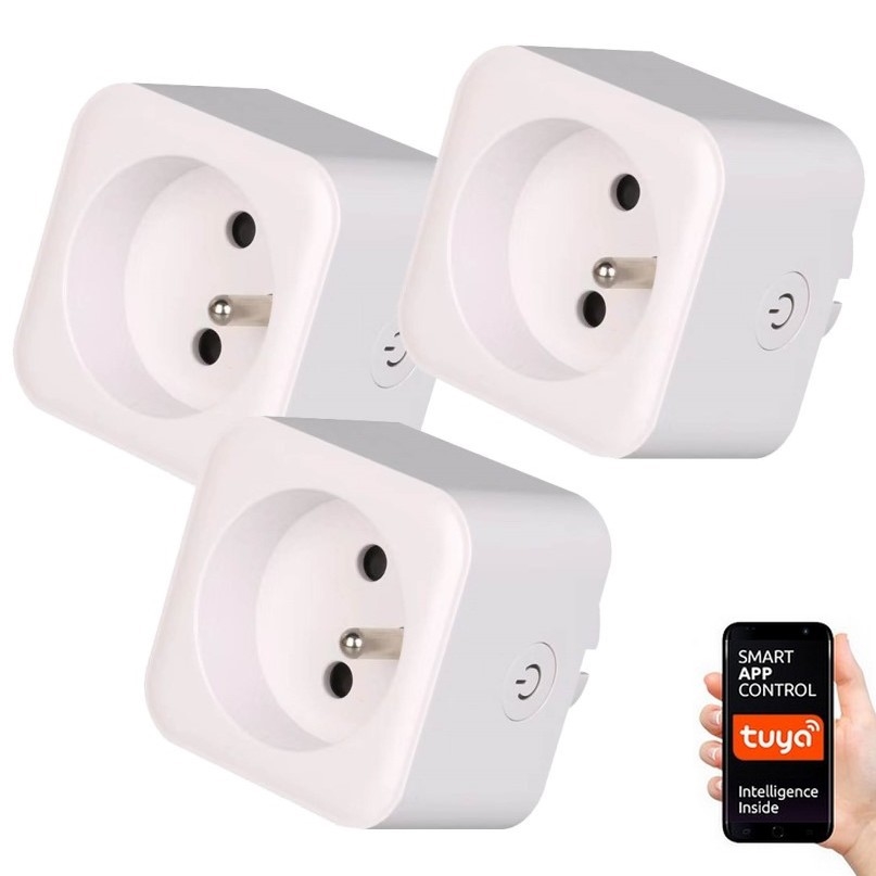Immax NEO 07762C - KIT 3x Smart kontakt NEO LITE 3680W/230V/16A Wi-Fi Tuya