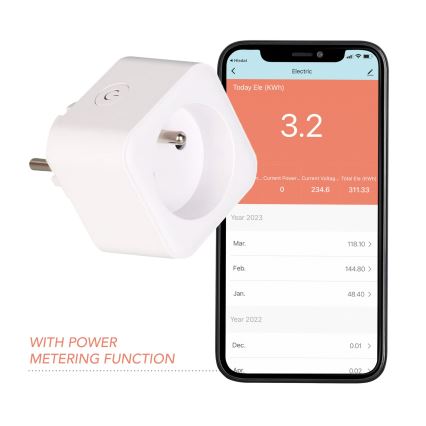 Immax NEO 07762L - Smart kontakt NEO LITE 3680W/230V/16A Wi-Fi Tuya