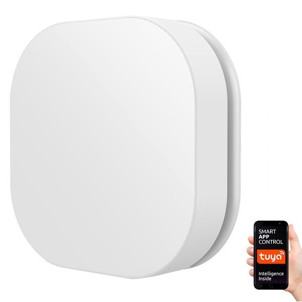 Immax NEO 07767L - Smart utomhus Strömbrytare 1xCR2032 IP55 Tuya