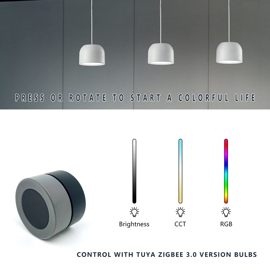 Immax NEO 07768L - Smart svängbar dimmer 1xCR2032 Tuya