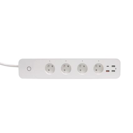 Immax NEO 07771L- Förlängningskabel NEO LITE Smart 4AC+3xUSB+1xUSB C Wi-Fi Tuya