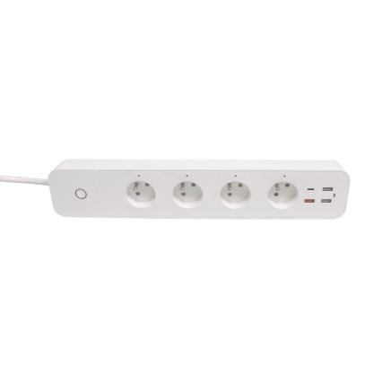Immax NEO 07771L- Förlängningskabel NEO LITE Smart 4AC+3xUSB+1xUSB C Wi-Fi Tuya