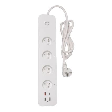 Immax NEO 07771L- Förlängningskabel NEO LITE Smart 4AC+3xUSB+1xUSB C Wi-Fi Tuya