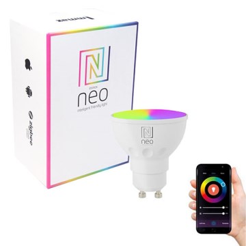Immax NEO 07777L - LED RGB+CCT Ljusreglerad glödlampa GU10/4,8W/230V Tuya