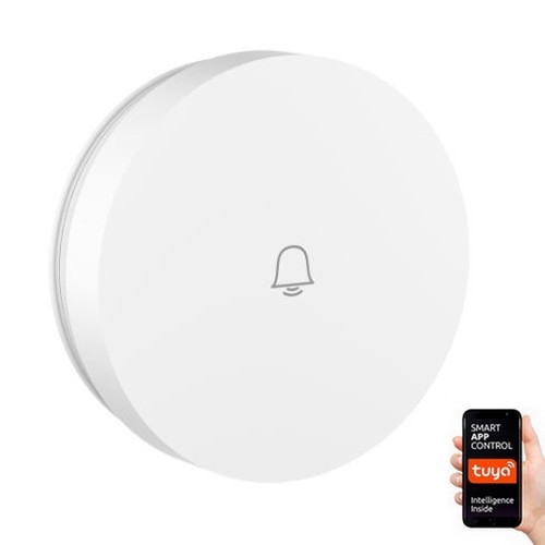 Immax NEO 07780L - Ersättningsknapp för trådlös dörrklocka IP55 Wi-Fi Tuya vit