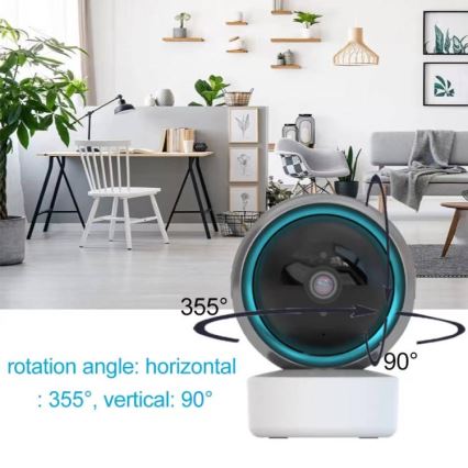 Immax NEO 07781L  - Smart inomhus kamera med sensor EYE NEO LITE 355° P/T 5MP Wi-Fi Tuya
