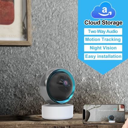 Immax NEO 07781L  - Smart inomhus kamera med sensor EYE NEO LITE 355° P/T 5MP Wi-Fi Tuya