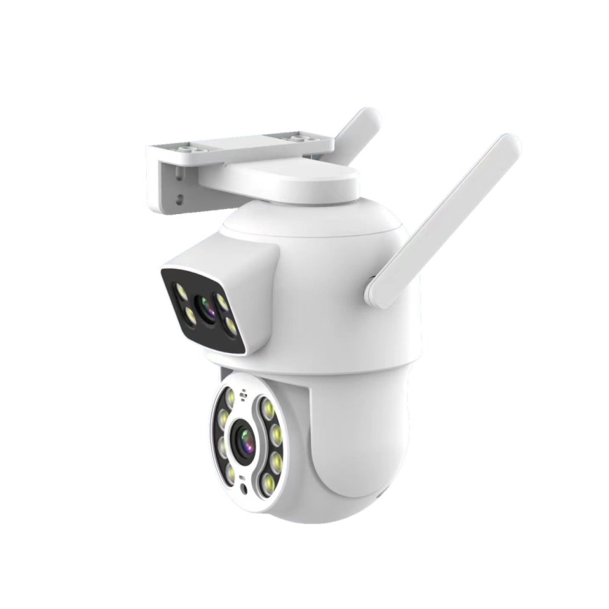 Immax NEO 07783L - Smart utomhuskamera med sensor DOUBLE 355° P/T 2x2MP IP65 Wi-Fi Tuya