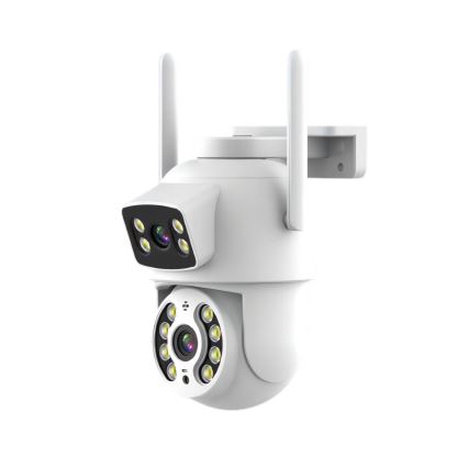 Immax NEO 07783L - Smart utomhuskamera med sensor DOUBLE 355° P/T 2x2MP IP65 Wi-Fi Tuya