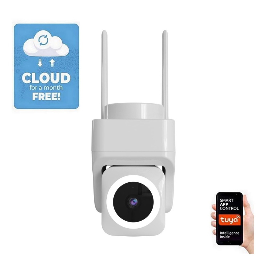 Immax NEO 07793L - Smart utomhuskamera med sensor CUBE 4MP 5V IP65 Wi-Fi Tuya