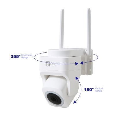 Immax NEO 07793L - Smart utomhuskamera med sensor CUBE 4MP 5V IP65 Wi-Fi Tuya