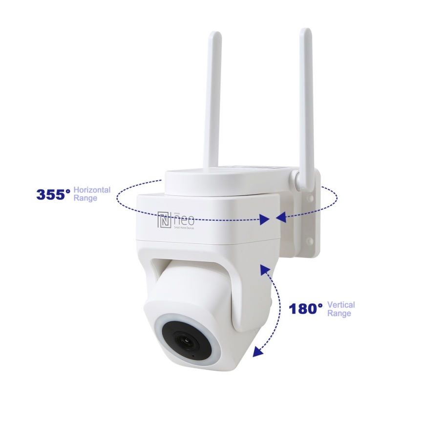 Immax NEO 07793L - Smart utomhuskamera med sensor CUBE 4MP 5V IP65 Wi-Fi Tuya