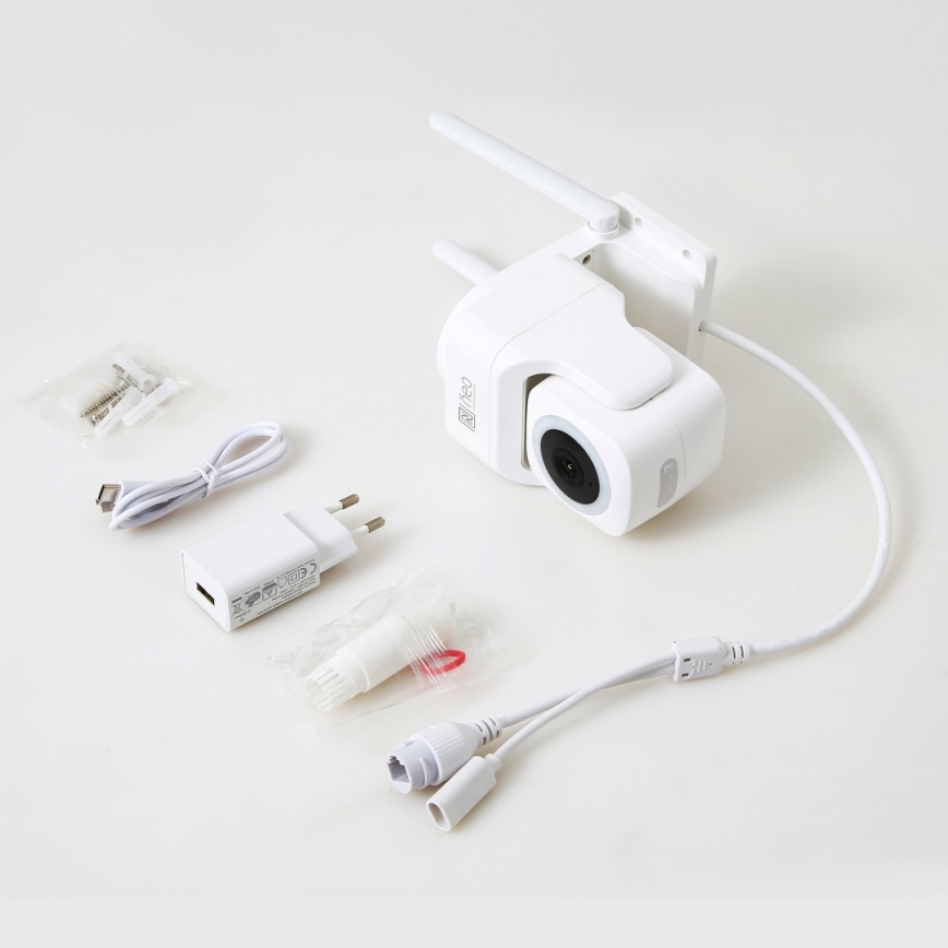Immax NEO 07793L - Smart utomhuskamera med sensor CUBE 4MP 5V IP65 Wi-Fi Tuya