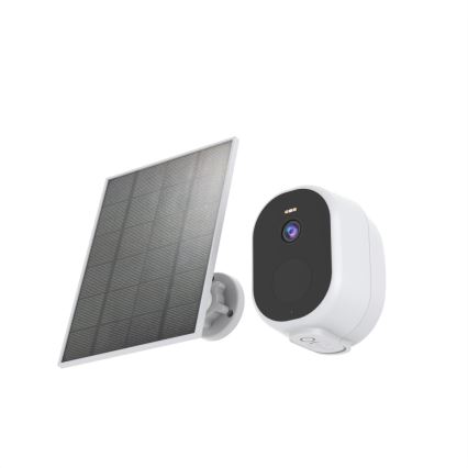 Immax NEO 07802L - Smart utomhus solcellskamera med sensor BARREL 5000 mAh Wi-Fi Tuya IP65