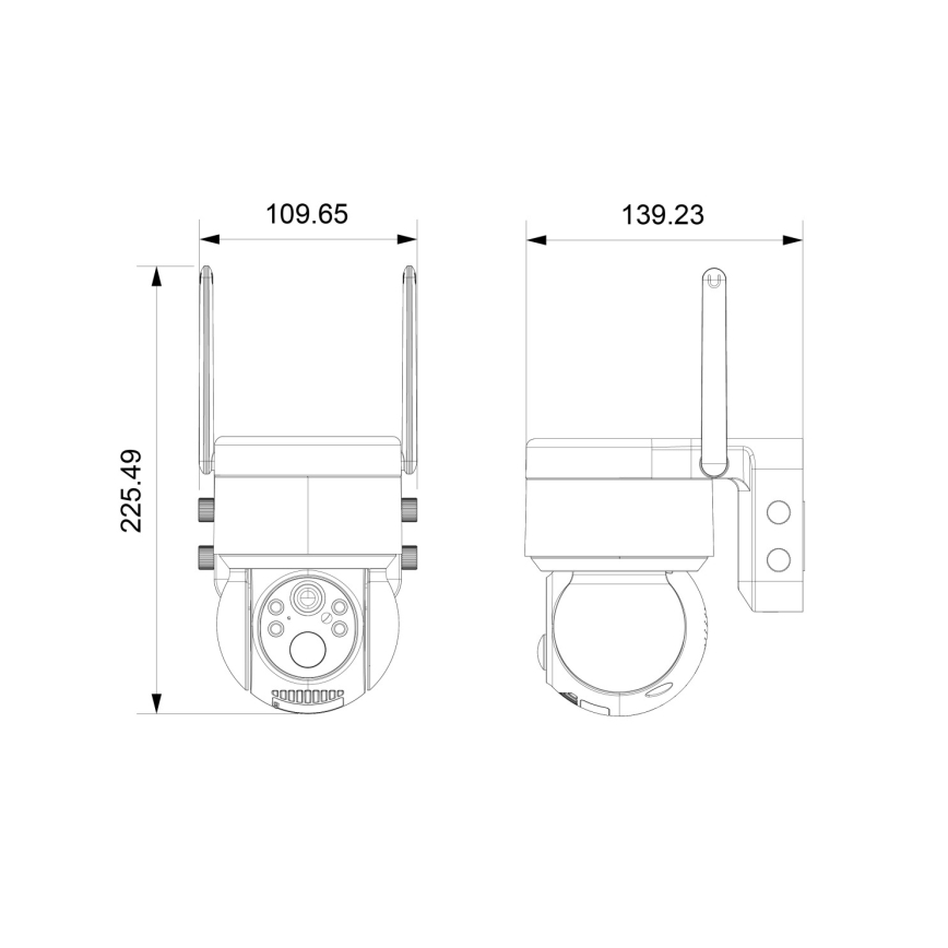Immax NEO 07803L - Smart utomhus solcellskamera med sensor SENTRY 6000 mAh Wi-Fi Tuya IP65