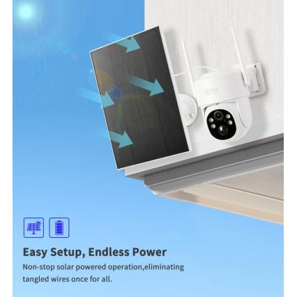 Immax NEO 07804L - Smart utomhus solcellskamera med sensor 9000 mAh Wi-Fi Tuya IP65
