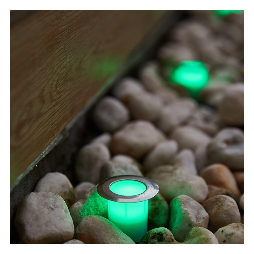 Immax NEO 07905L - LED RGB Dimbar solcellsbelysning ESTRELAS 8xLED/0,25W/5V IP65 Tuya 2200 mAh