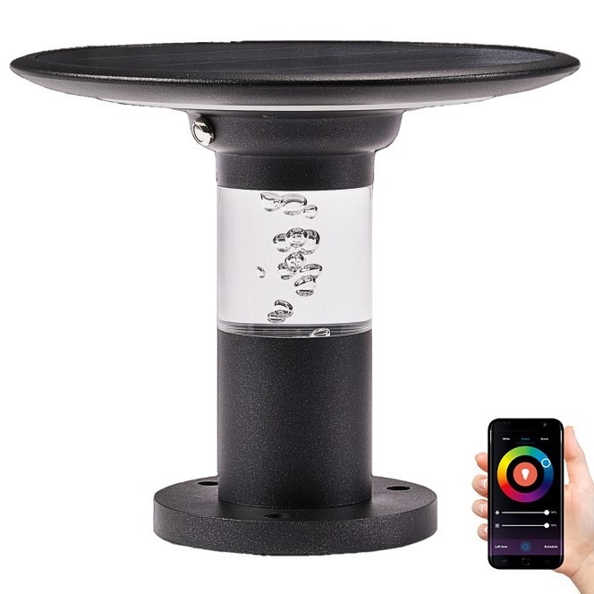 Immax NEO 07908L - LED RGB+CW/W Ljusreglerad solcell lampa LED/2W/5V IP54 Tuya 4000 mAh