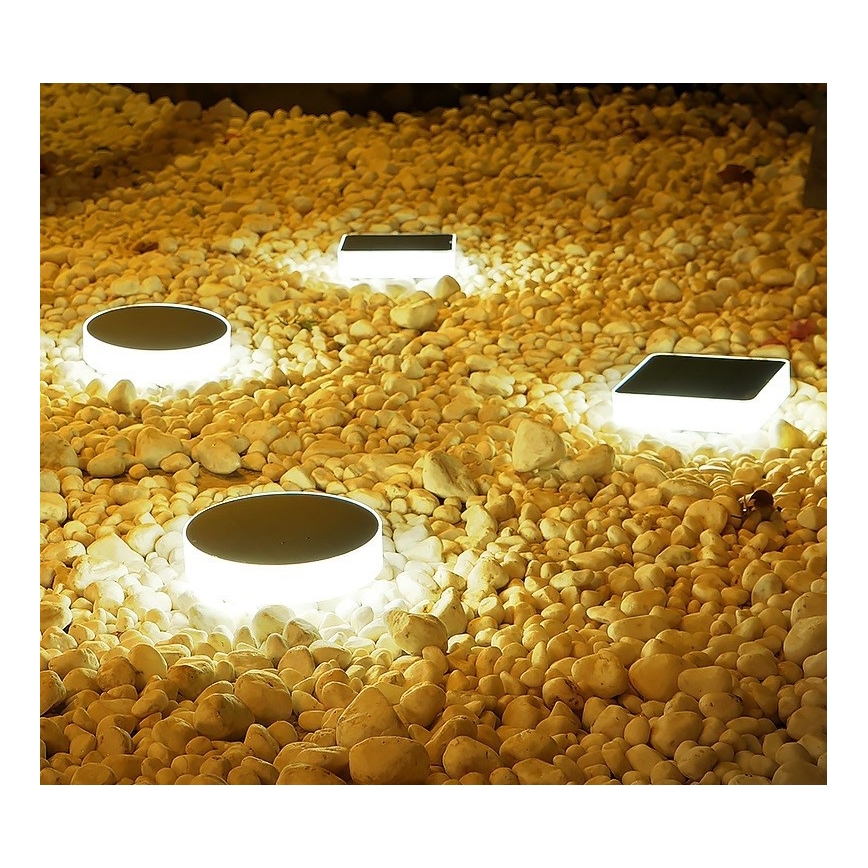 Immax NEO 07910L - LED RGB Dimbart solcellslampa med sensor NEO LITE LED/1W/5V rund IP54 Tuya 1300 mAh