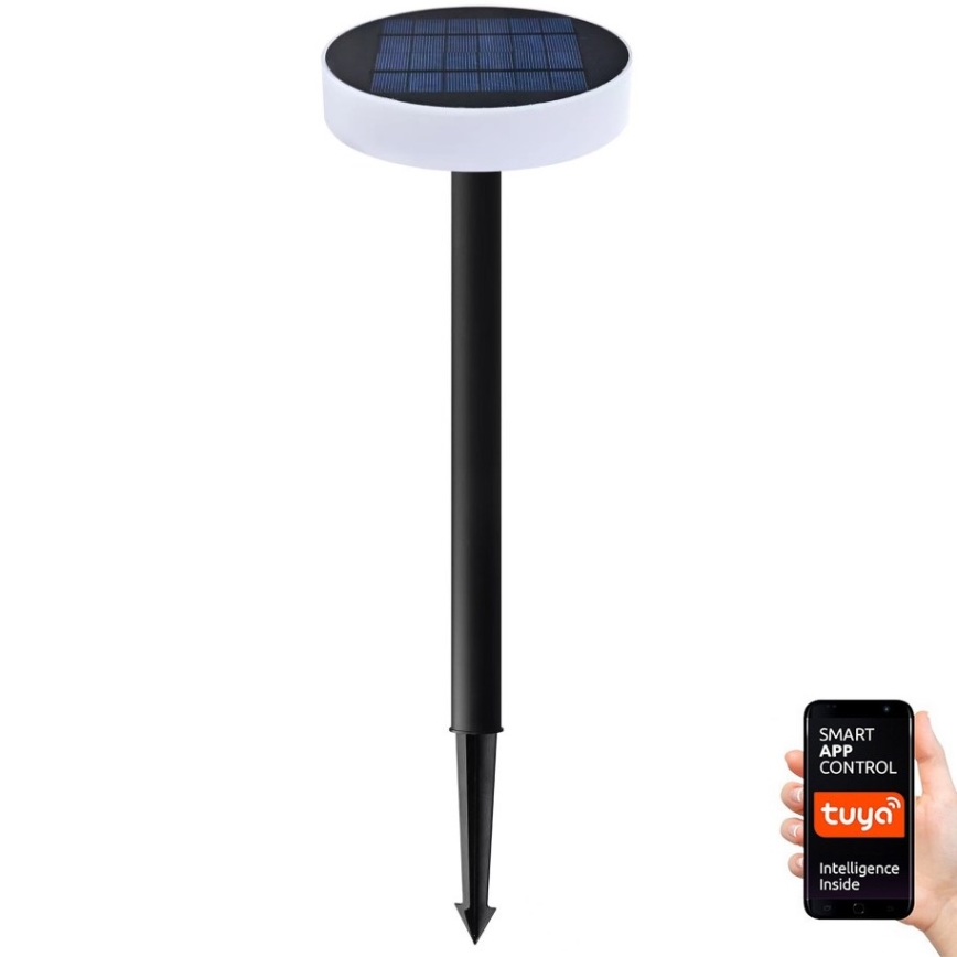 Immax NEO 07910L - LED RGB Dimbart solcellslampa med sensor NEO LITE LED/1W/5V rund IP54 Tuya 1300 mAh