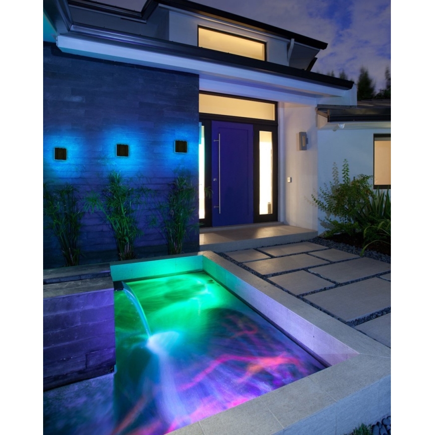 Immax NEO 07911L - LED RGB Dimbart solcellslampa med sensor NEO LITE LED/1W/5V vinklat IP54 Tuya 1300 mAh