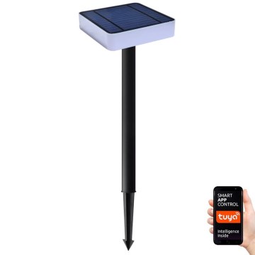 Immax NEO 07911L - LED RGB Dimbart solcellslampa med sensor NEO LITE LED/1W/5V fyrkantig IP54 Tuya 1300 mAh