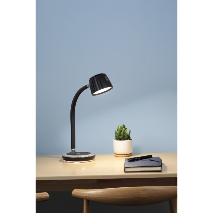 Immax NEO 08996L - LED Dimbar bordslampa med trådlös laddning PERLA LED/1,5W + LED/6W/230V 3800-4300K